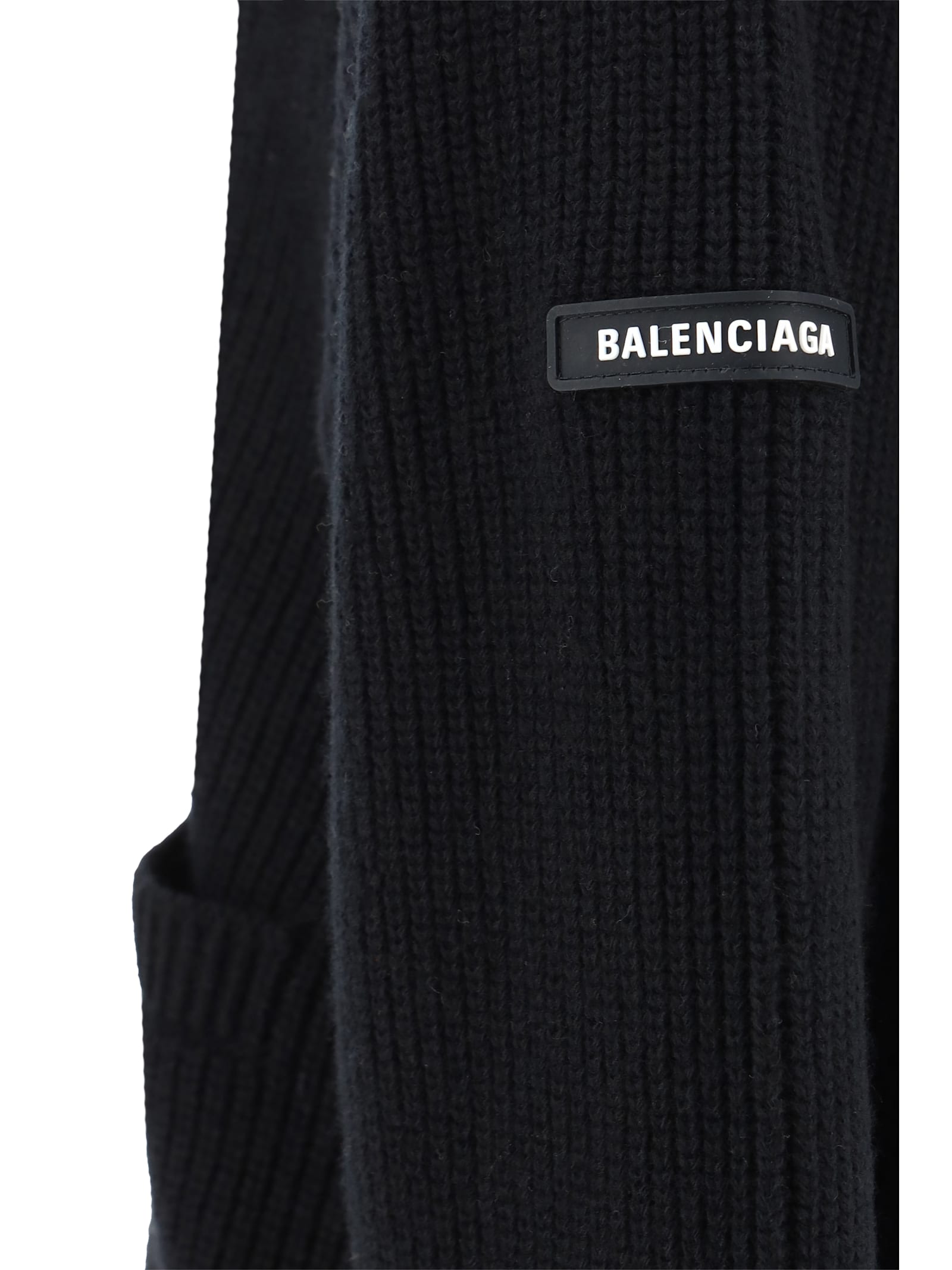 Shop Balenciaga Cardigan In Black