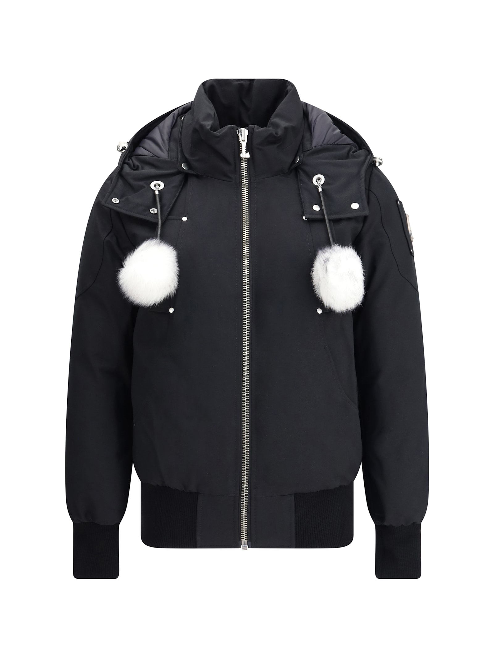 Moose Knuckles Debbie Bomber Jacket In Black