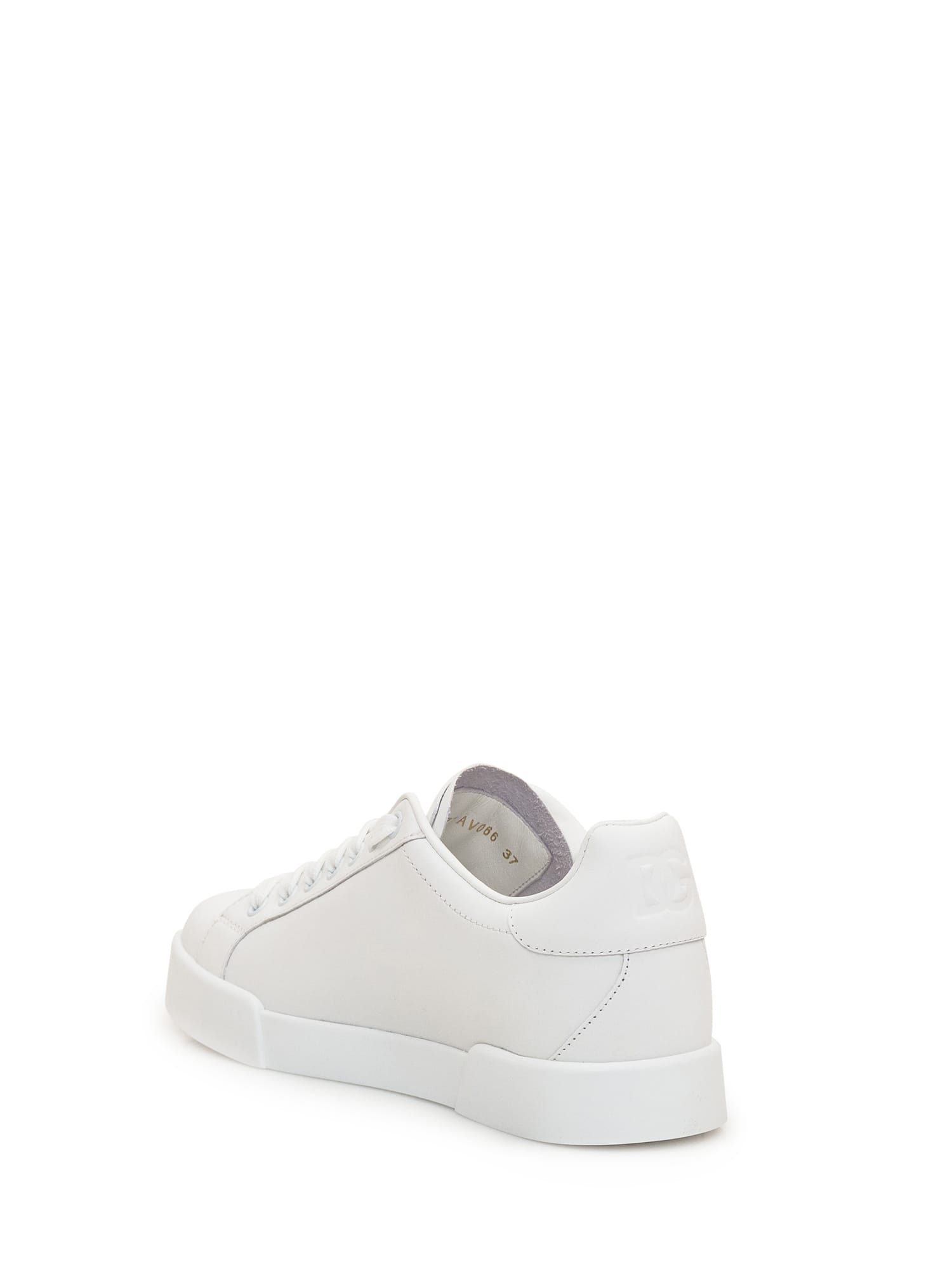 Shop Dolce & Gabbana Sneaker With Logo In Bianco/bianco