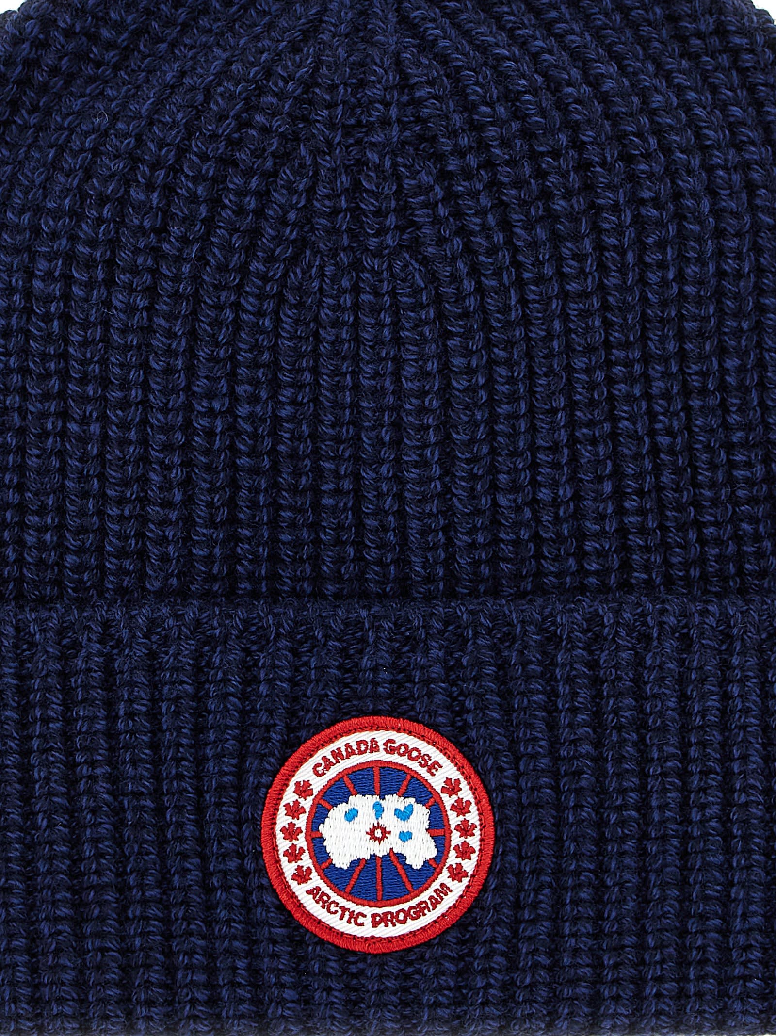 Canada Goose Rib Toque Hat In Blue
