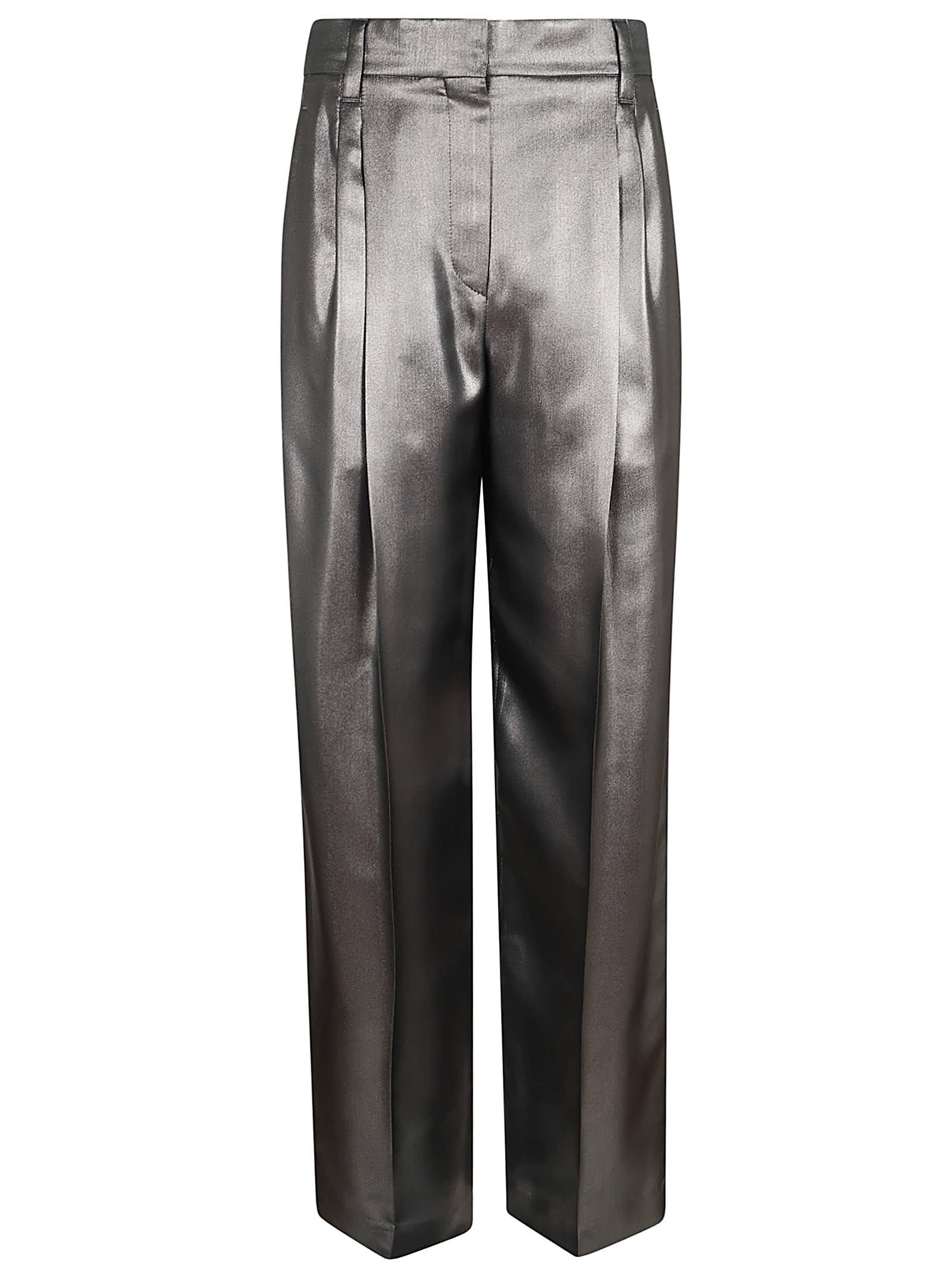 Shop Brunello Cucinelli Pantalone In Lignite Canna Di Fucile