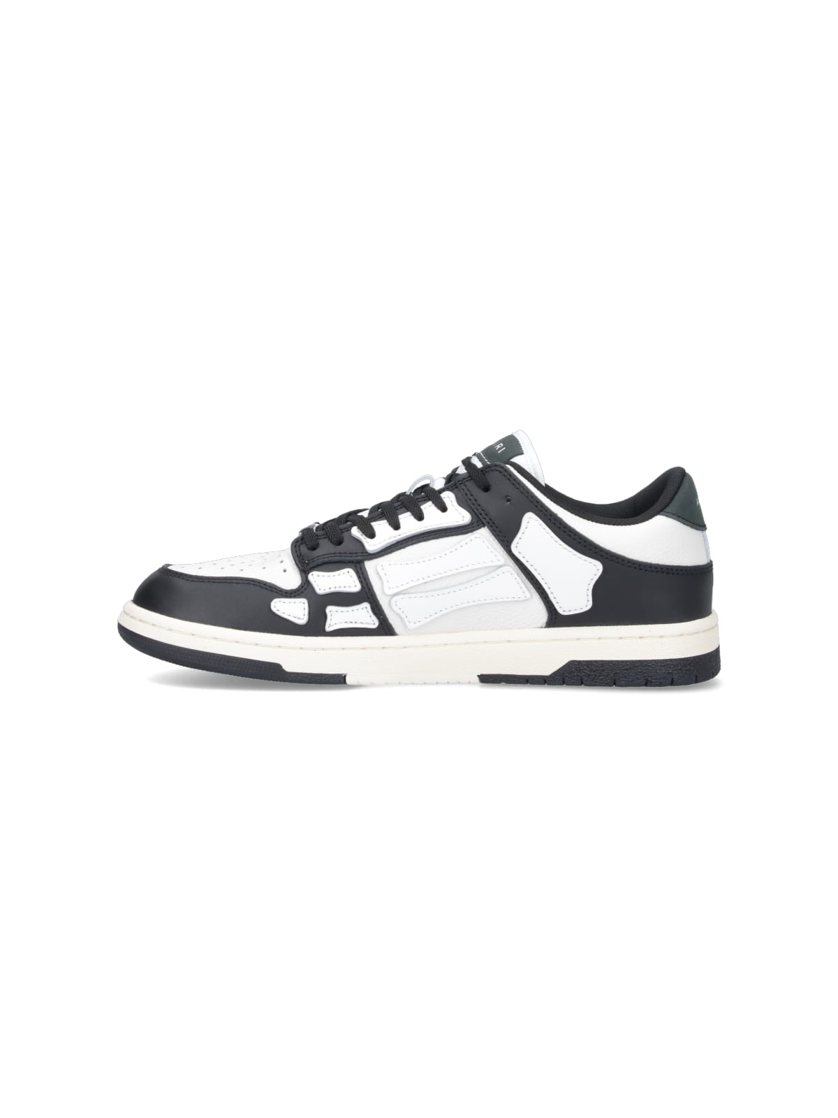 Amiri Multicolor Leather And Fabric Bandana Denim Skel Sneakers