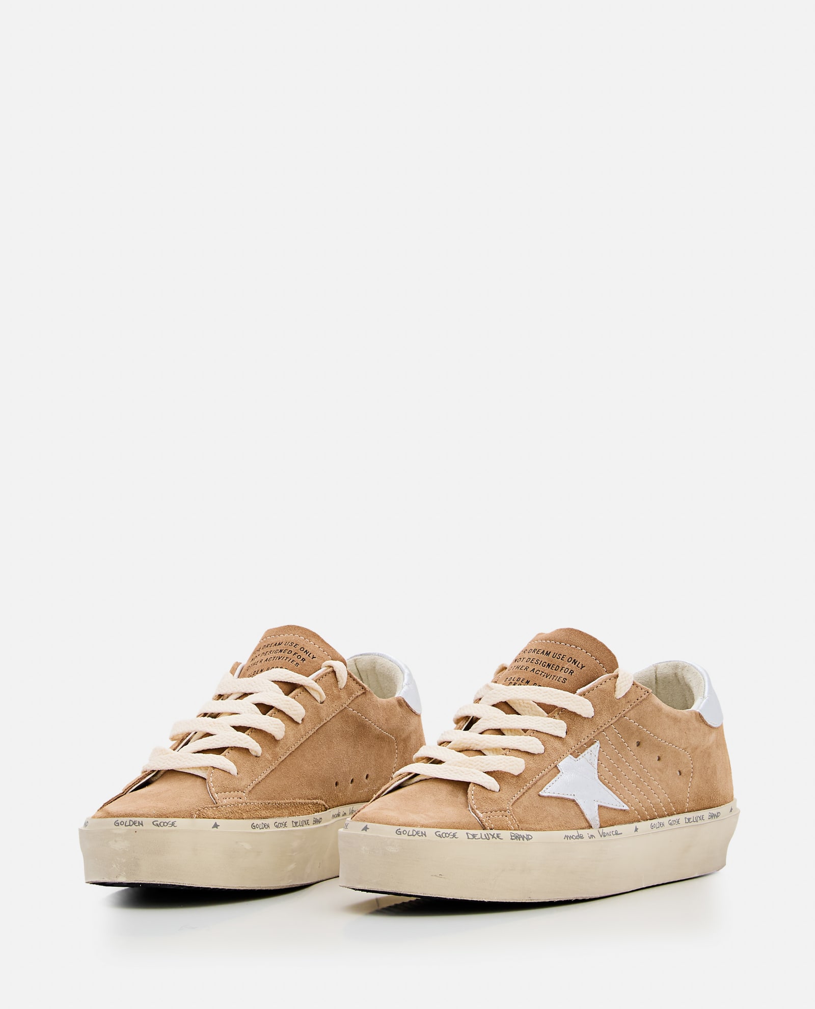 Shop Golden Goose Hi Star Suede Sneakers In Brown