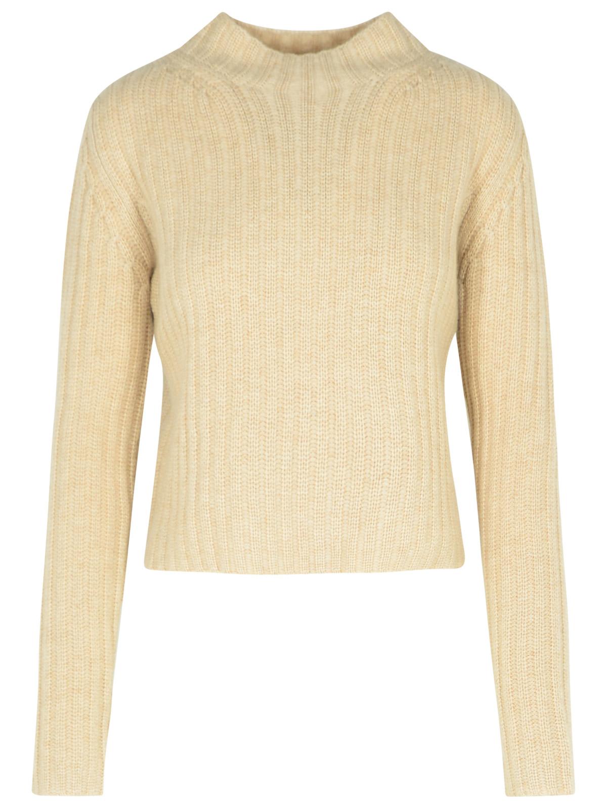 Shop Max Mara Aloa Sweater In Beige Cashmere Blend