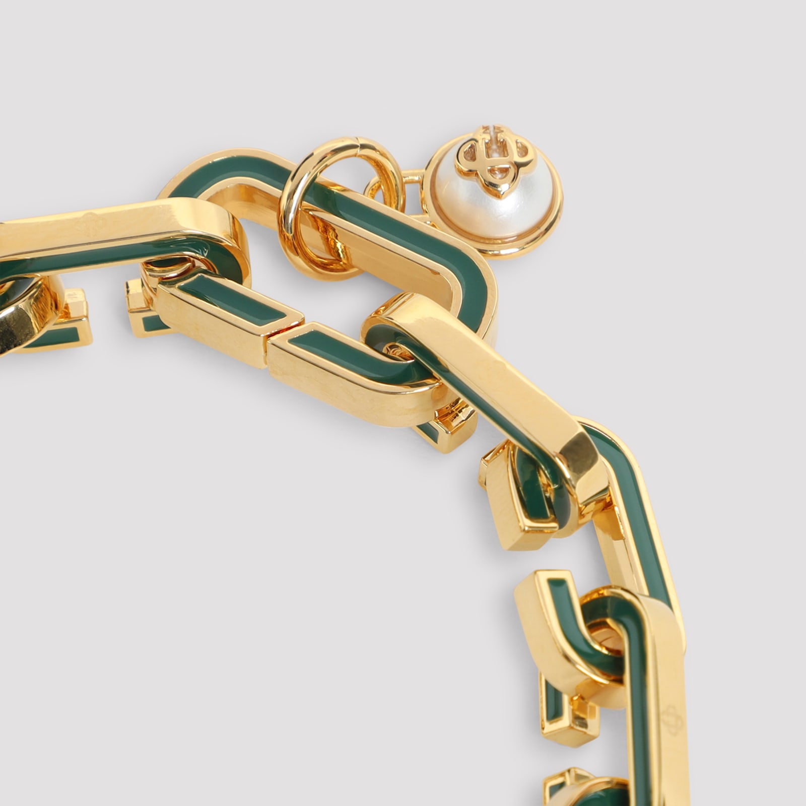 Casablanca Enamel C Link Bracelet Men In Gold
