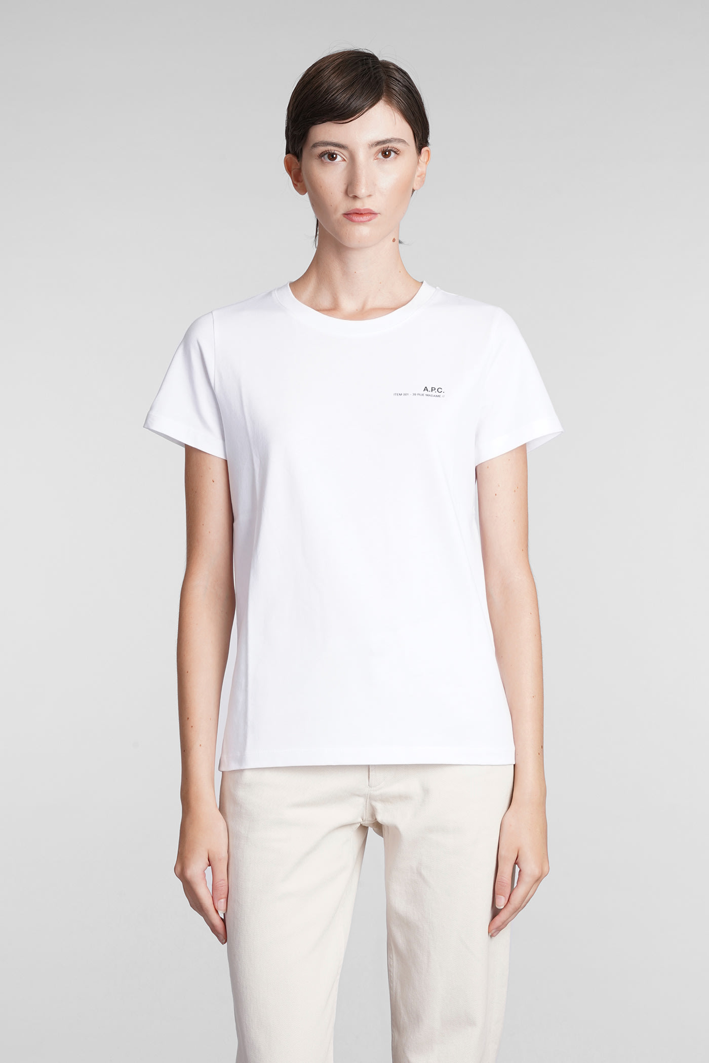 A.P.C. Item F T-shirt In White Cotton