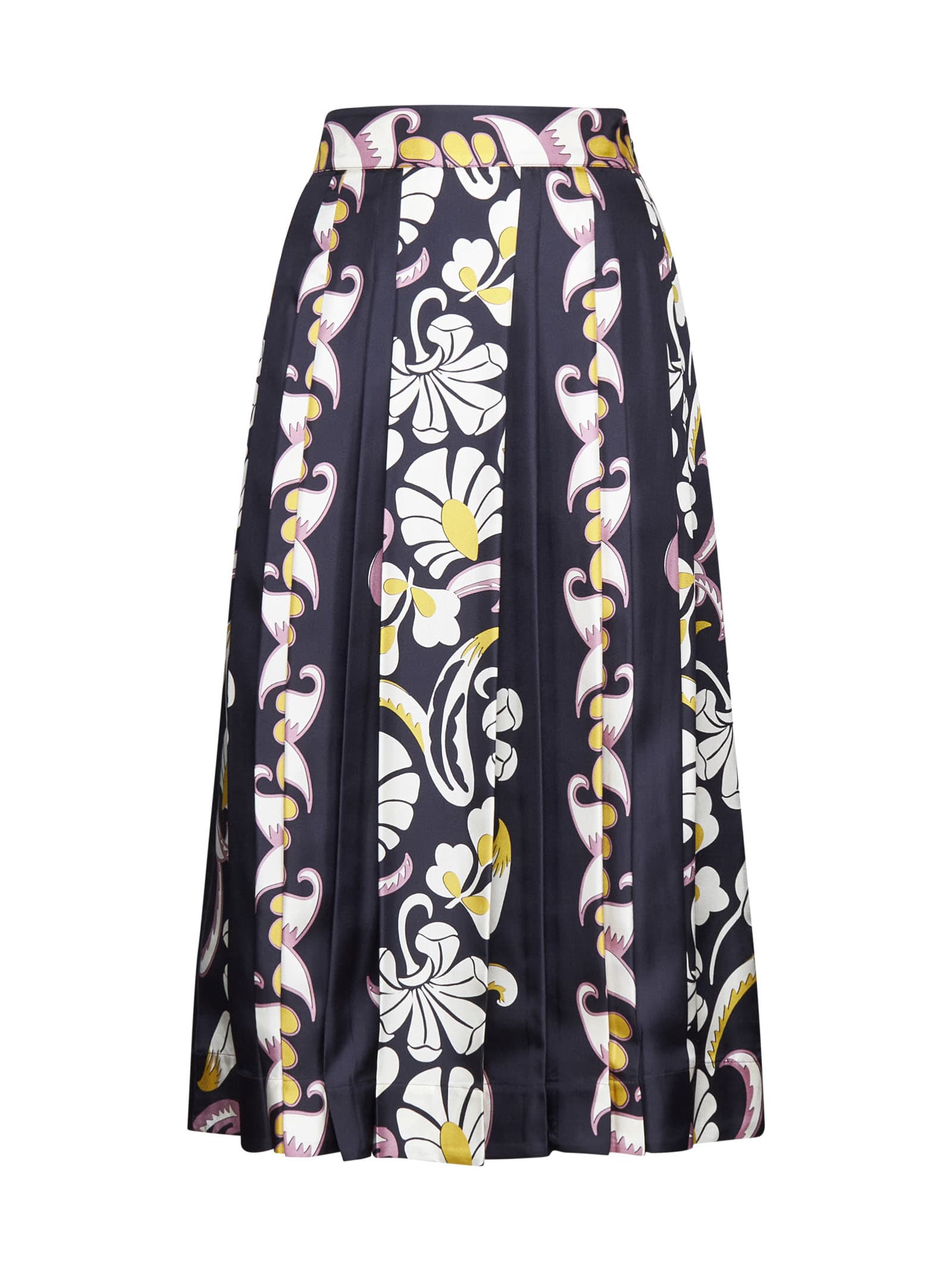 Shop Tory Burch Skirt In Pink Tropical Border