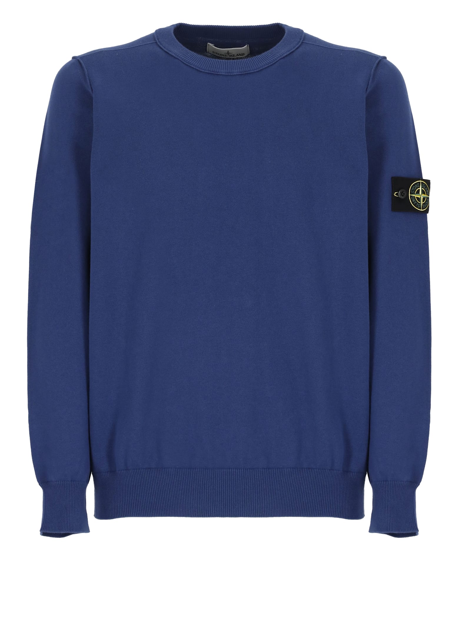 Stone Island Felpa Classica In Blue