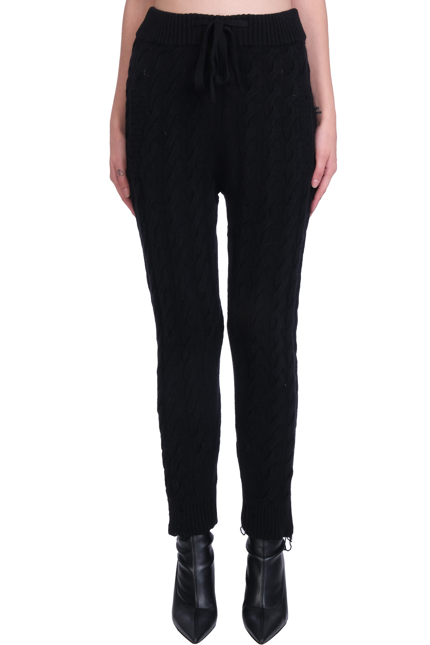 Laneus Pants In Black Wool