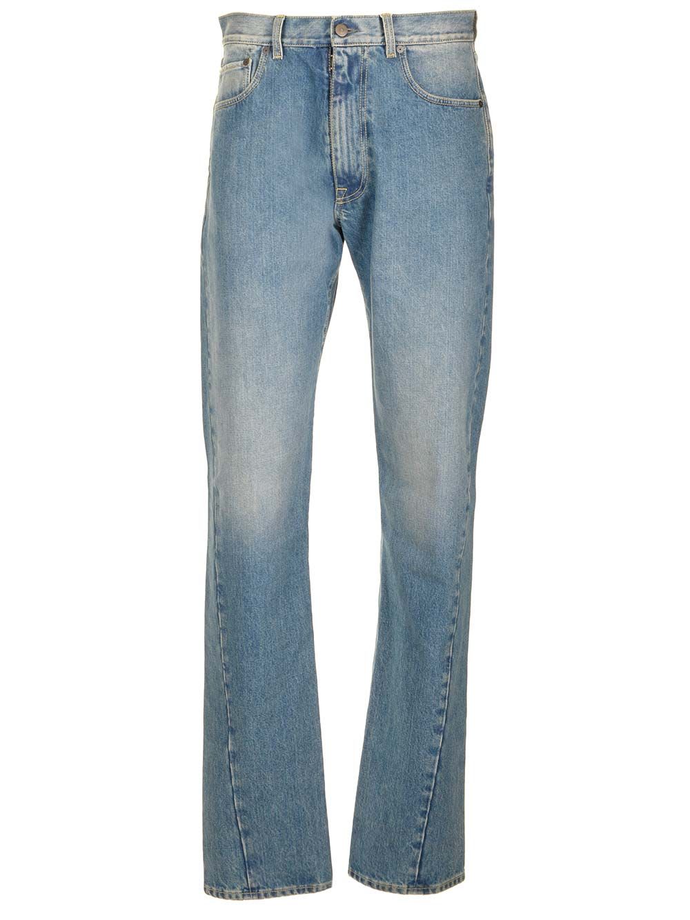 Five-pocket, Straight-leg Jeans