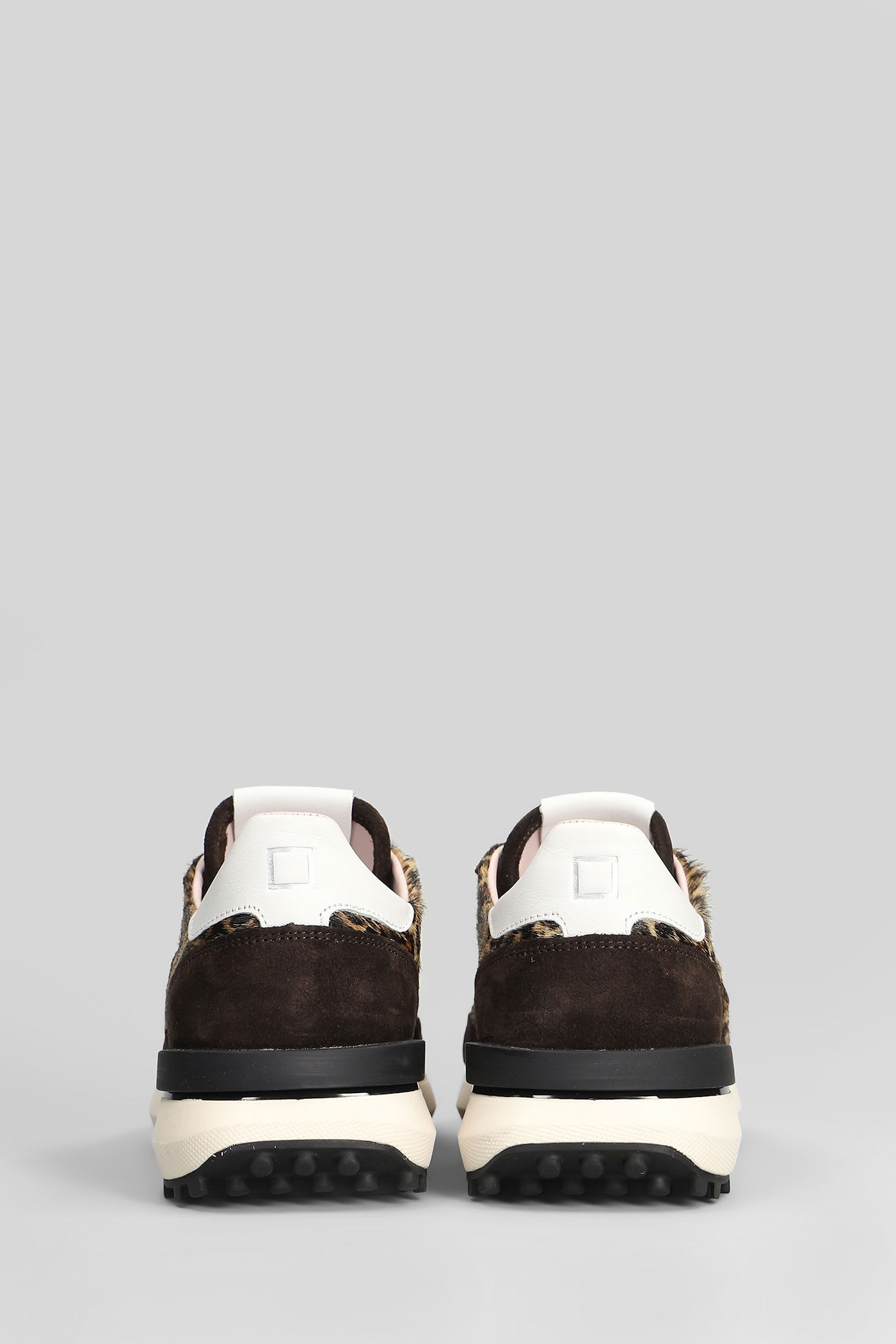 Date Athleta Sneakers In Animalier Suede And Leather In Animal Print