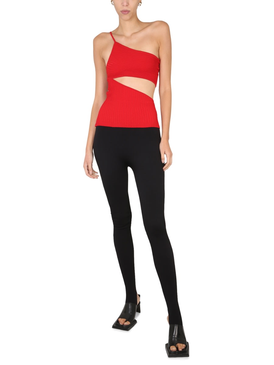 Shop Andreädamo One-piece Top In Red