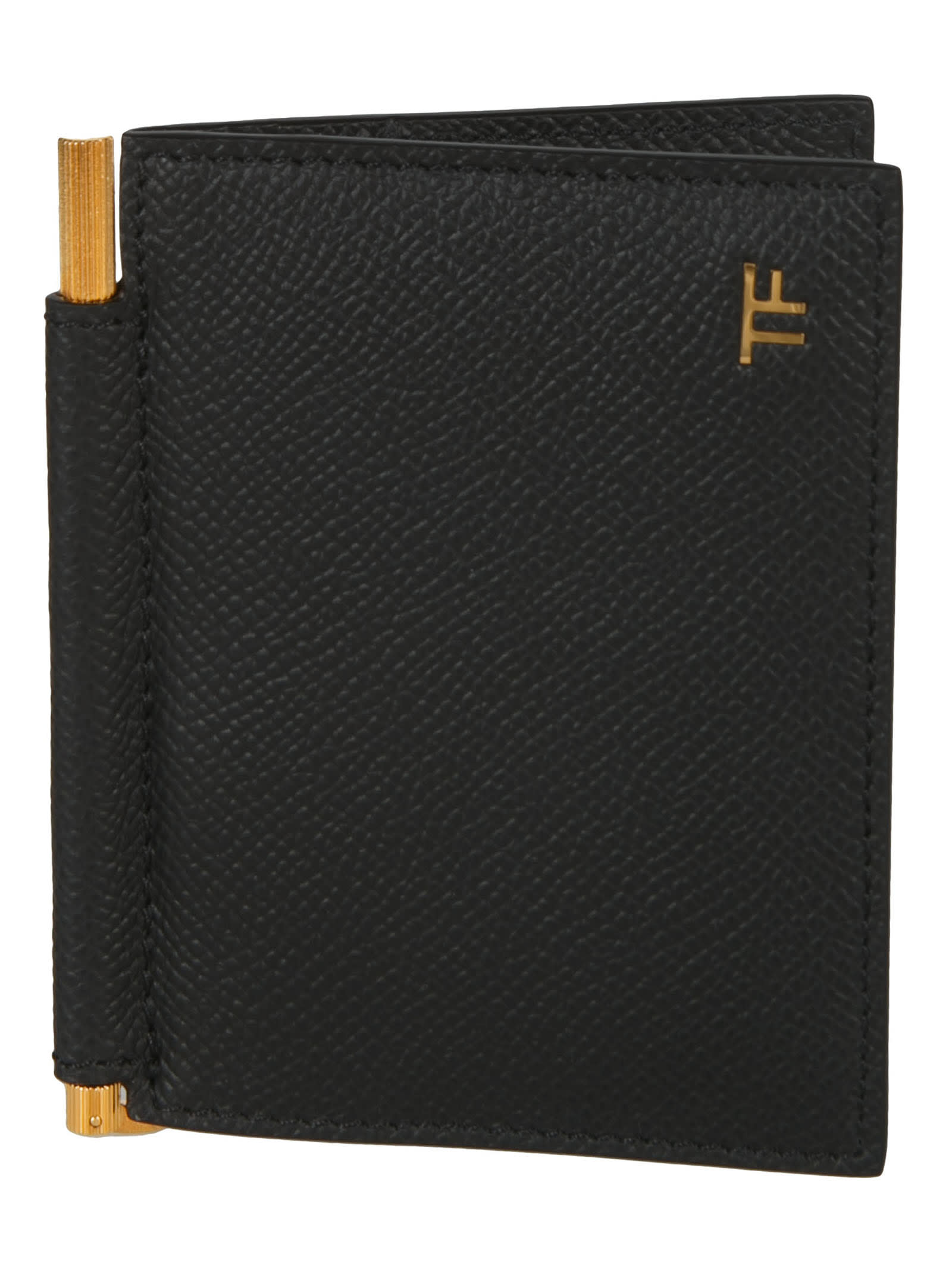 Tom Ford Grained Leather Flip Card Holder