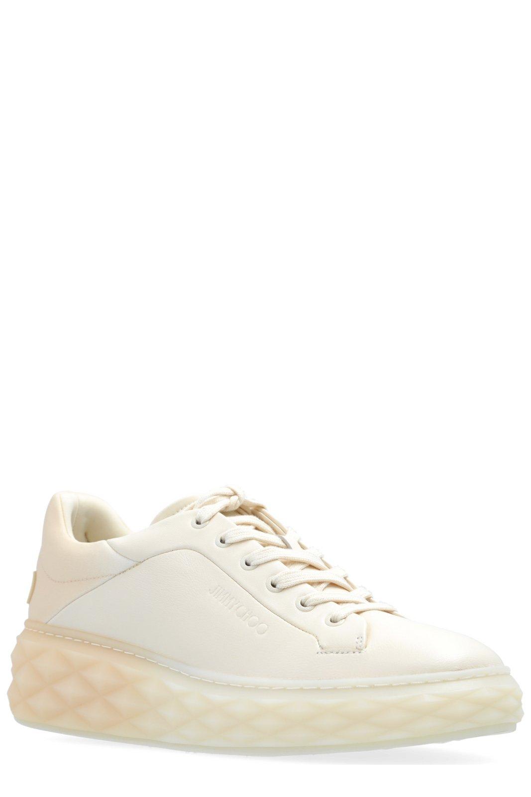 Shop Jimmy Choo Gradient Low-top Sneakers In X Latte Bamboo Mix