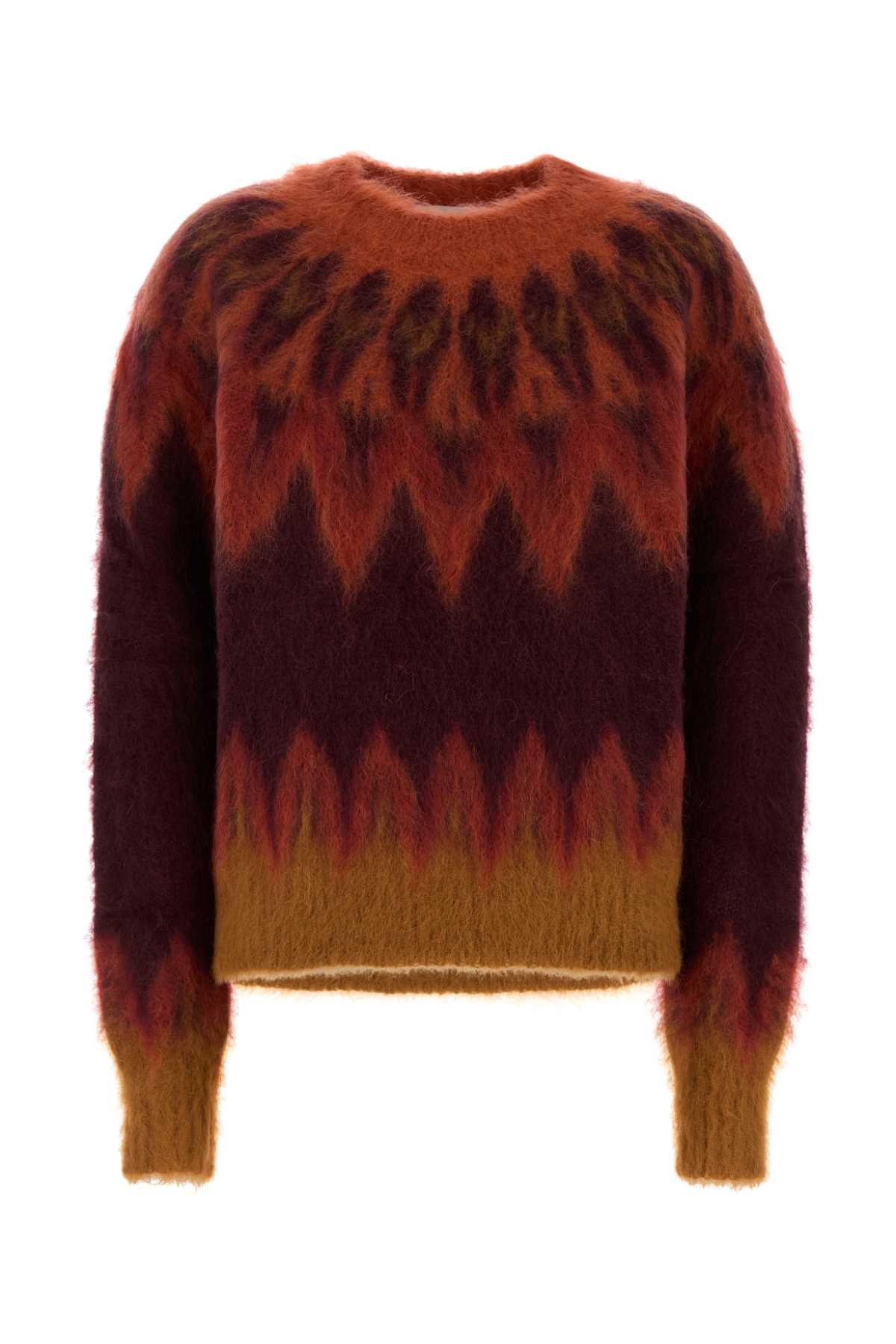 Isabel Marant Étoile Embroidered Wool Blend Natania Sweater In Brown