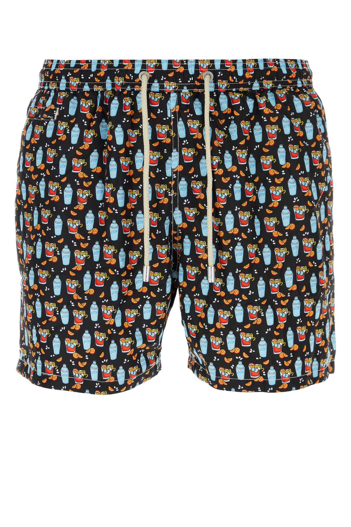 Shop Mc2 Saint Barth Printed Polyester Swimming Shorts In 00