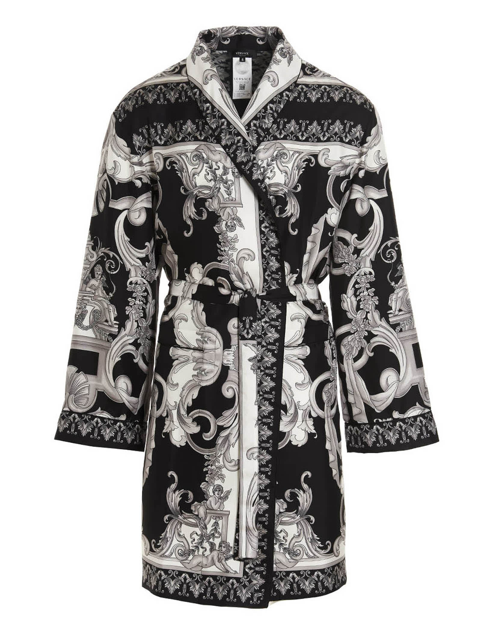 Versace silver Baroque Dressing Gown