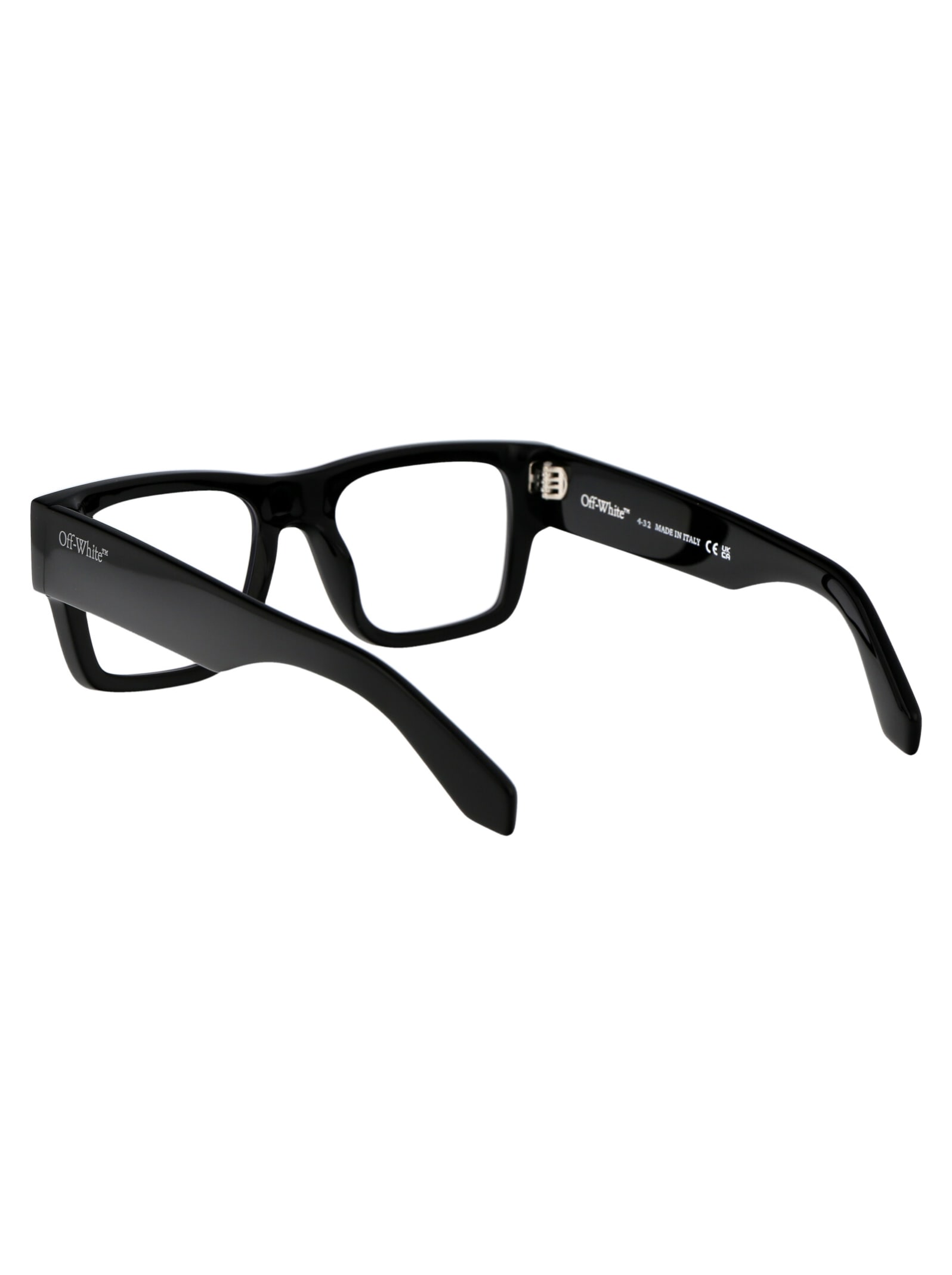 Shop Off-white Optical Style 40 Glasses In 1000 Black