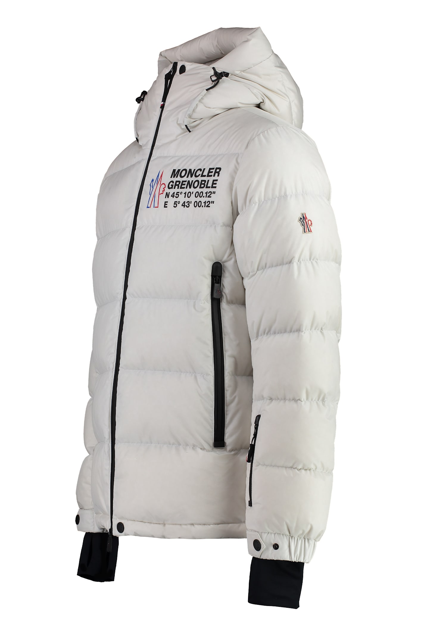 Shop Moncler Isorno Short Down Jacket In White