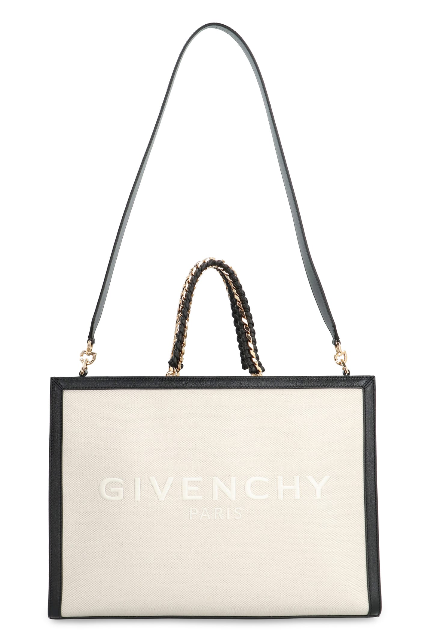 Shop Givenchy G Canvas Tote Bag In Beige