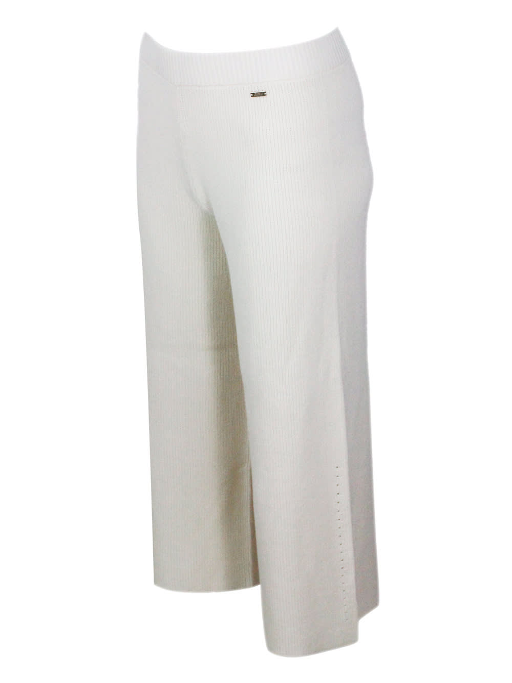 Shop Armani Exchange Pants In Cream