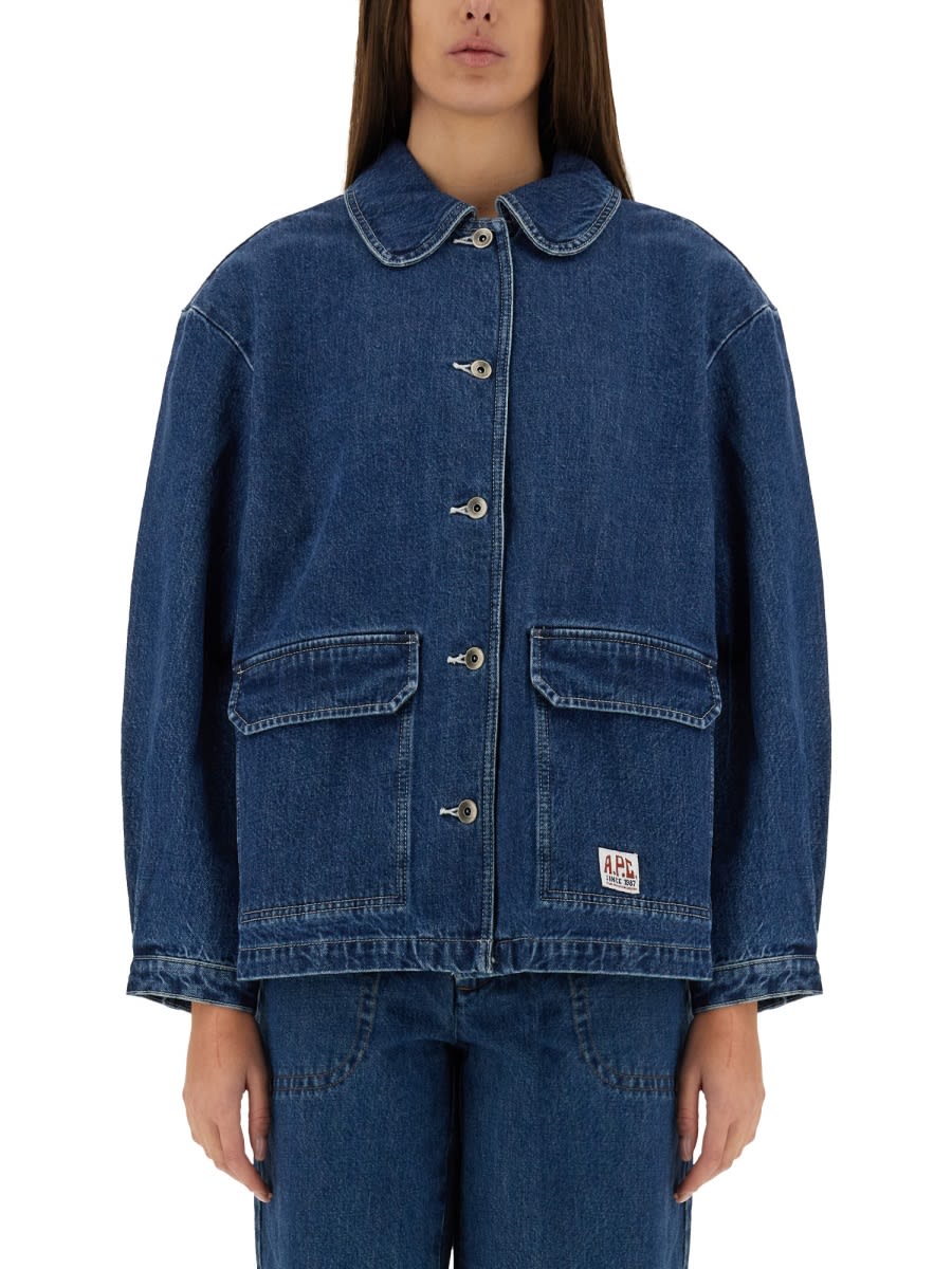 Shop Apc Alys Jacket In Blue