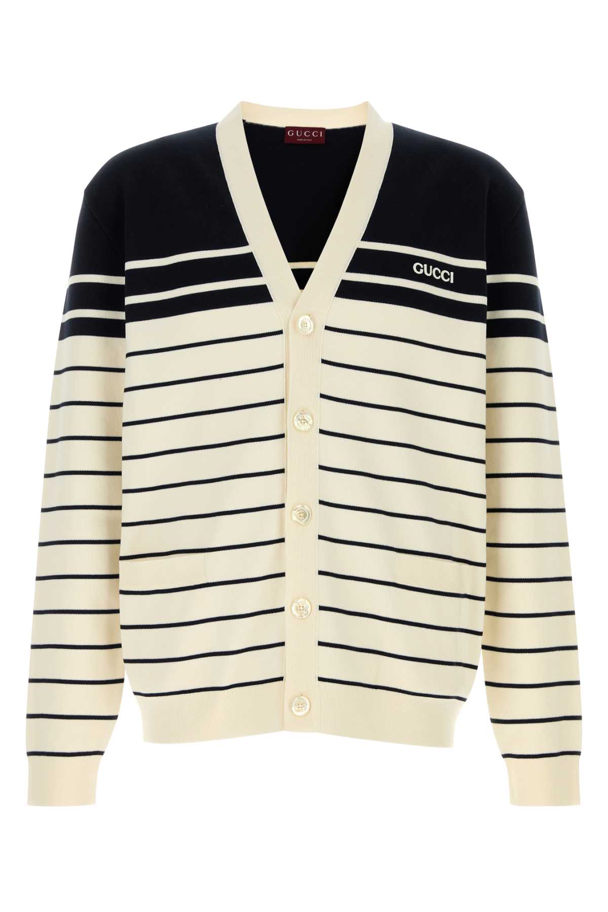 Gucci Embroidered Cotton Cardigan
