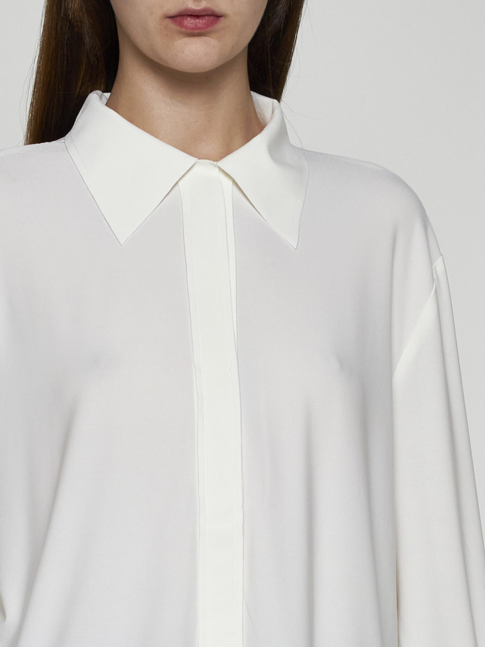 Shop Norma Kamali Boyfriend-fit Shirt In Avorio