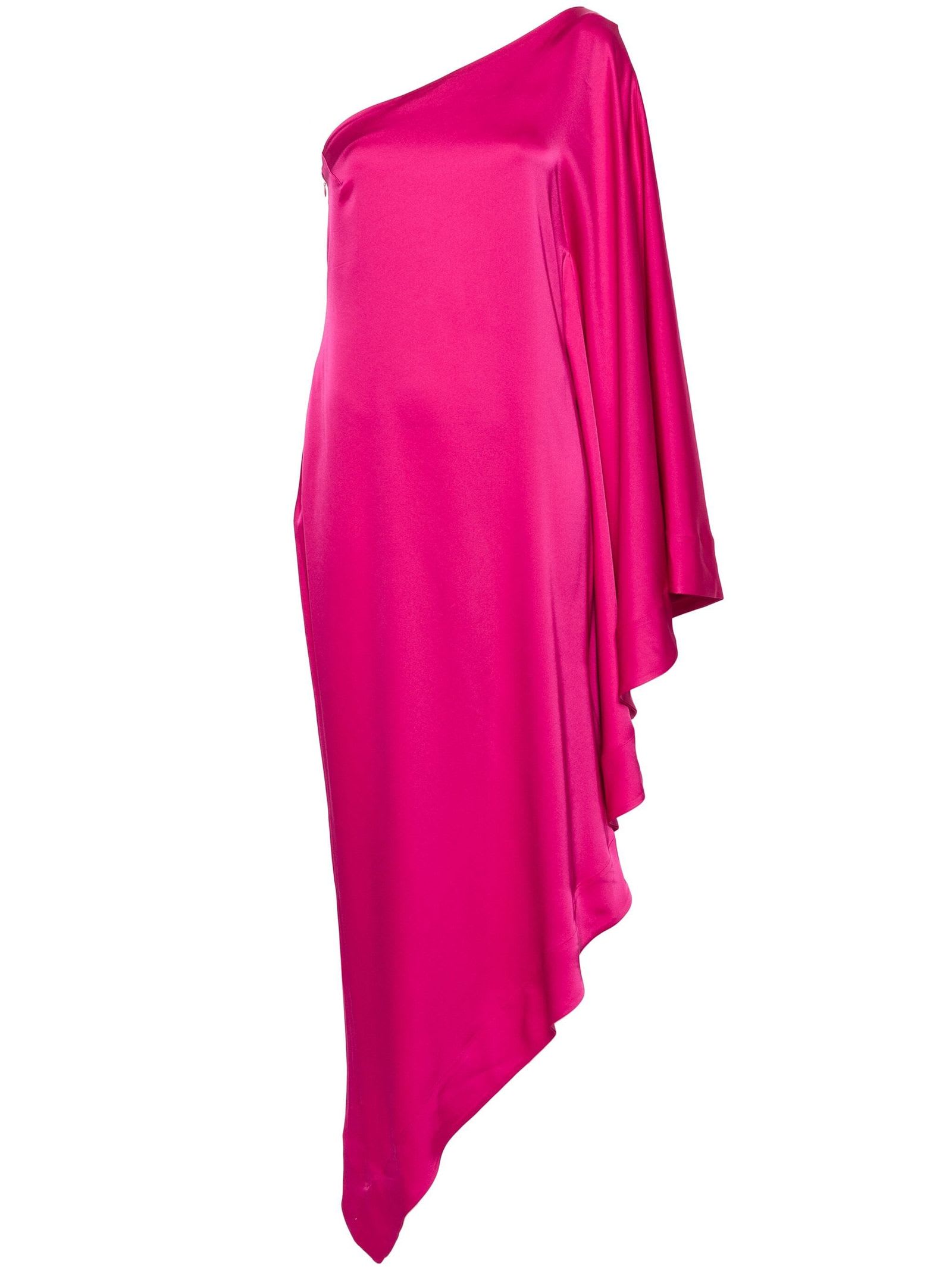 Shop Alexandre Vauthier Fuchsia Pink Satin Finish Dress