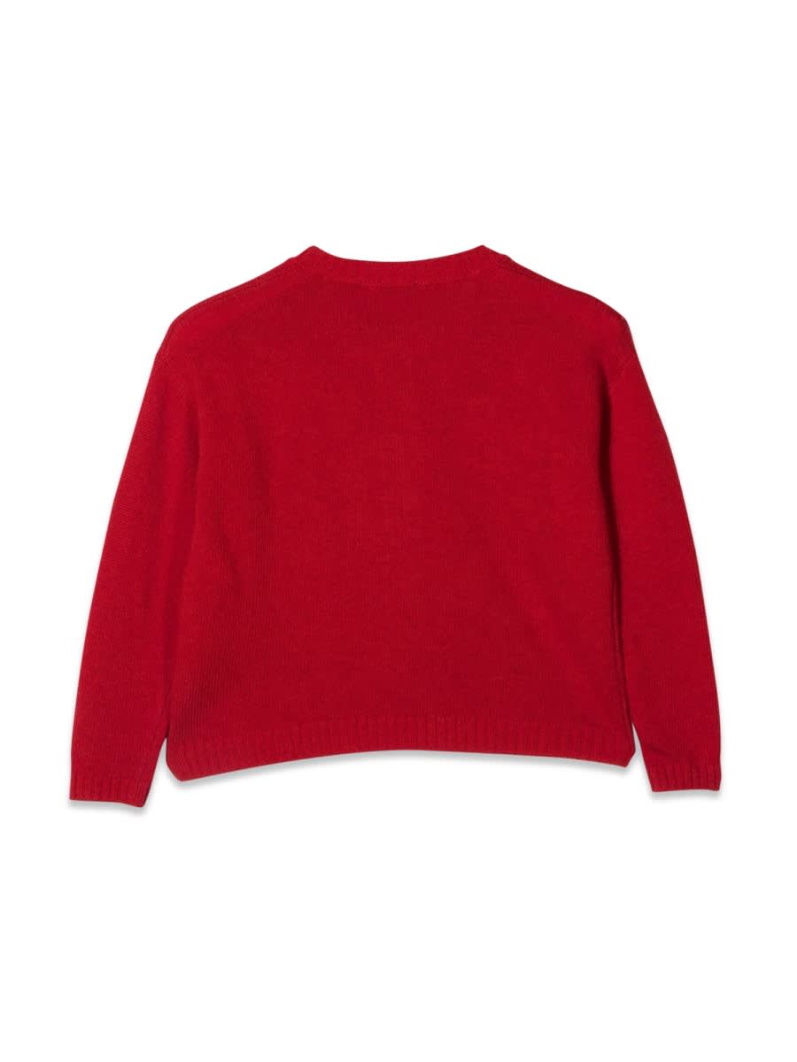 Il Gufo Golfino Tricot In Red