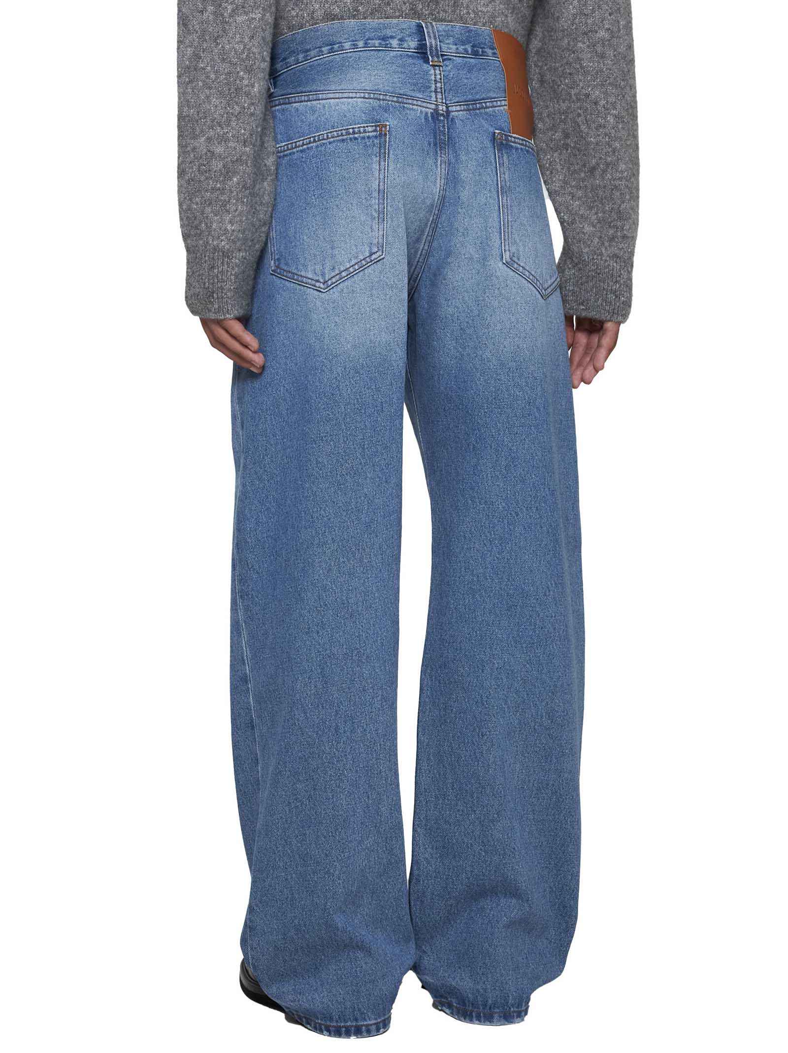 Shop Jacquemus Jeans In Blue/tabac