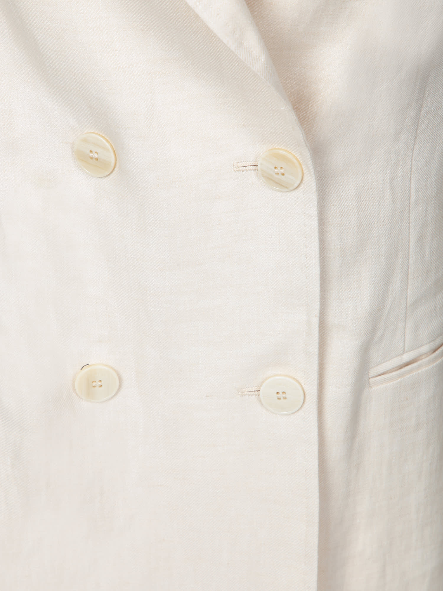 INCOTEX TERRIE IVORY LINEN JACKET