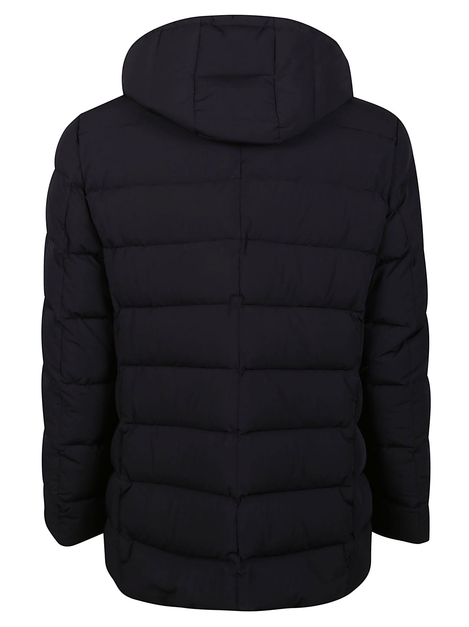 Shop Moorer Florio-kn Double Breasted Padded Jacket In Dark Blue
