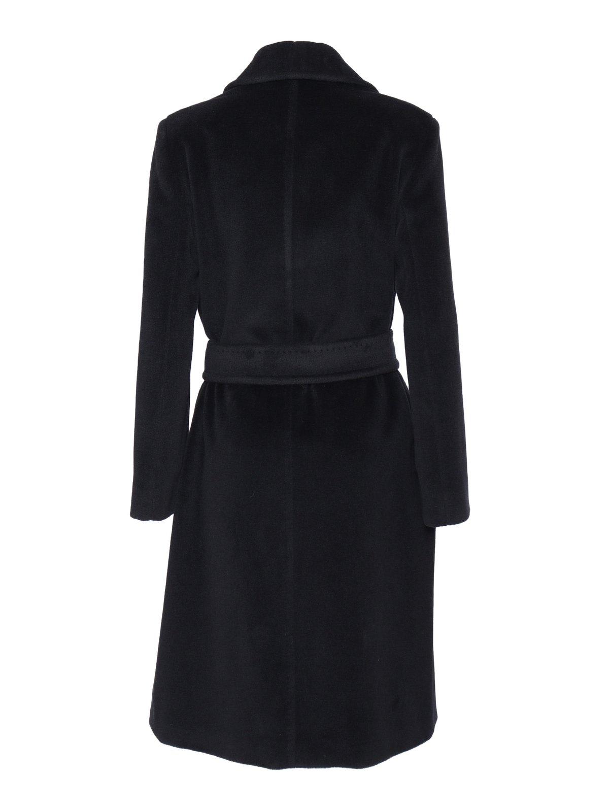Max Mara Asti Coat In Black