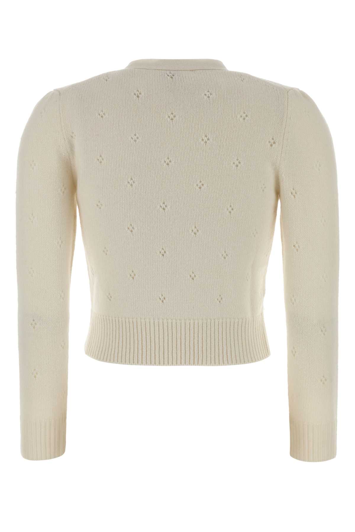 Chloé Chloe White Wool Blend Sweater In Neutral