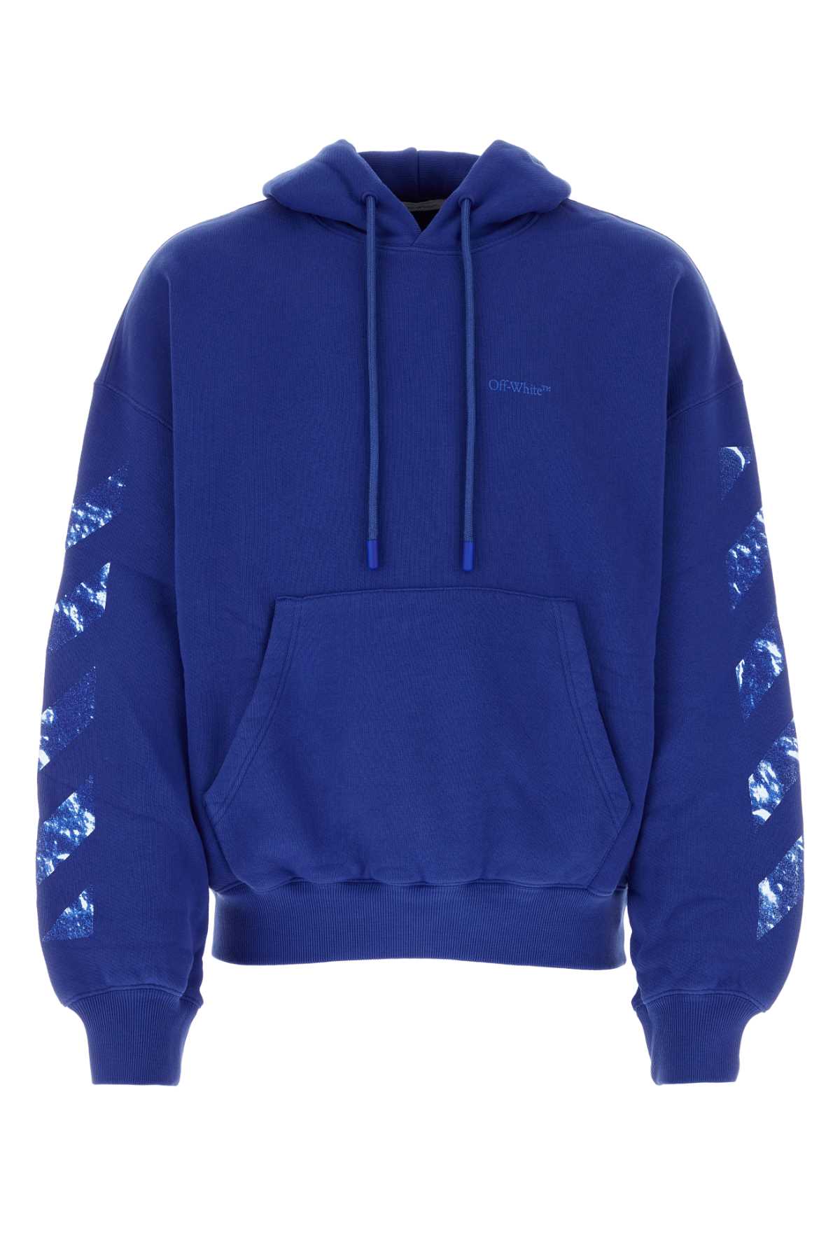 Blue Cotton Oversize Sweatshirt