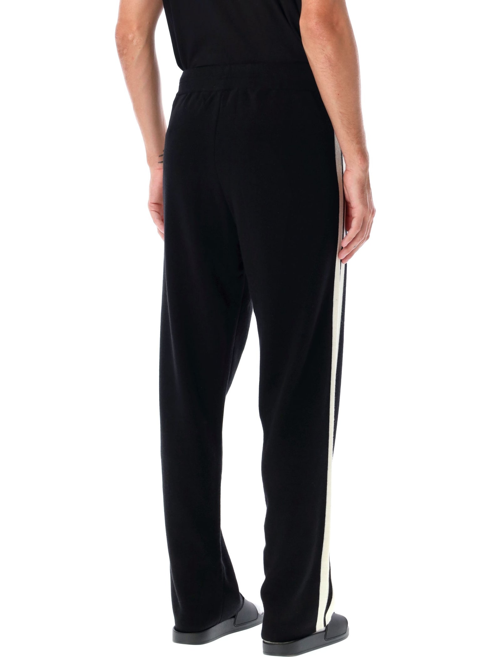 Shop Palm Angels Knit Trackpant In Black