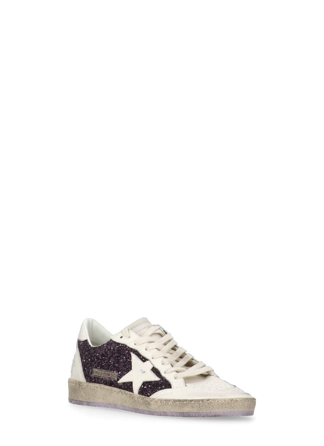 Golden Goose Iconic Star Low Top Sneakers In Purple