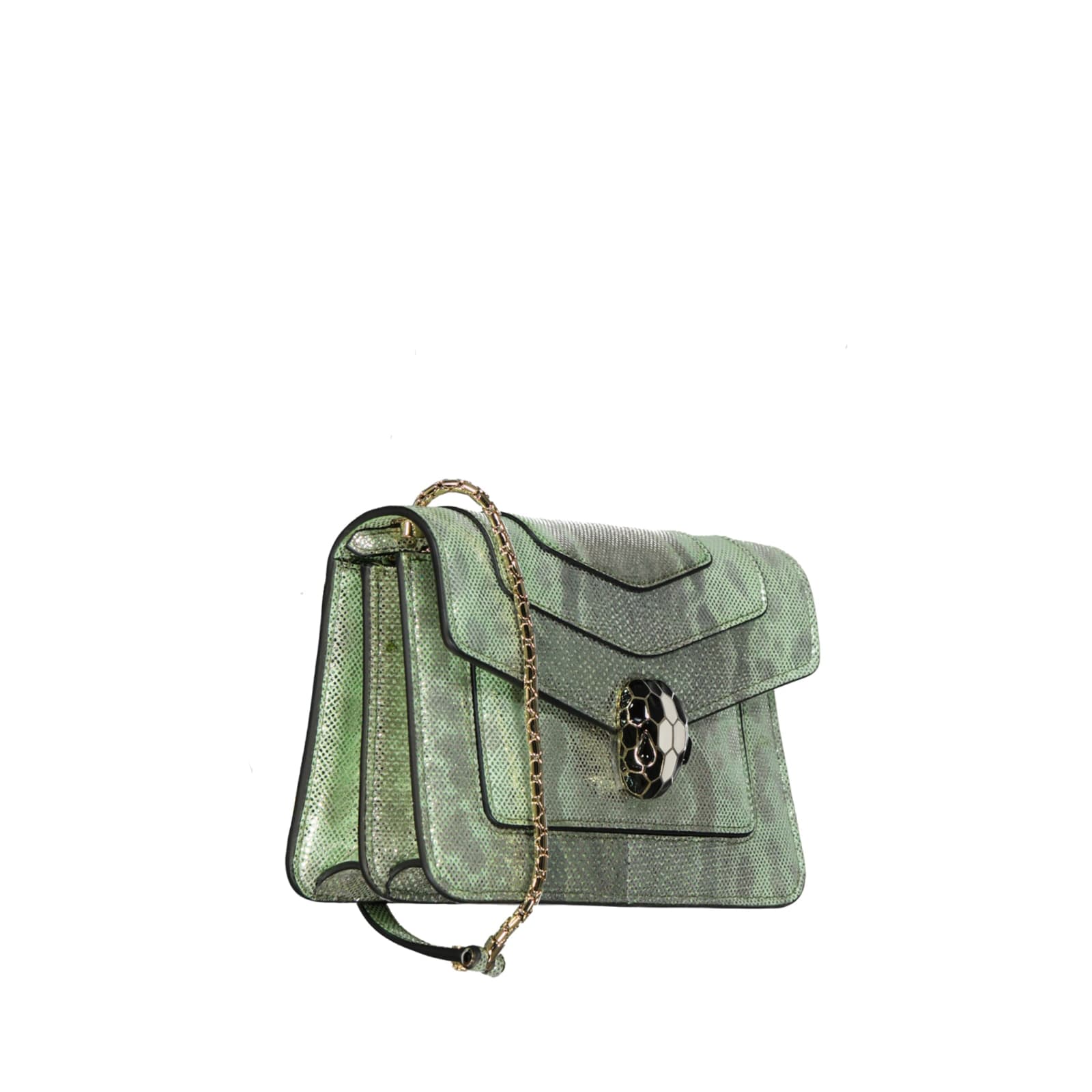 Shop Bulgari Serpenti Forever Mini Bag In Green