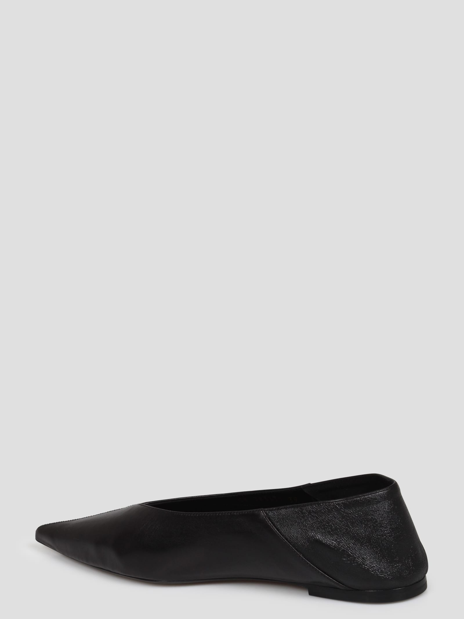 Shop Saint Laurent Carolyn Vamp Slippers In Black