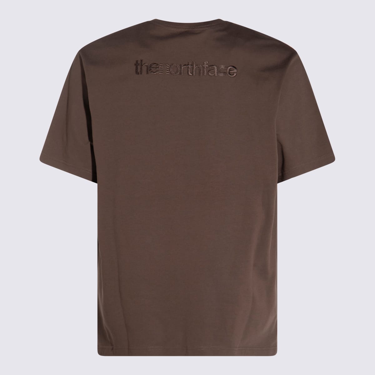 Shop The North Face Brown Cotton T-shirt