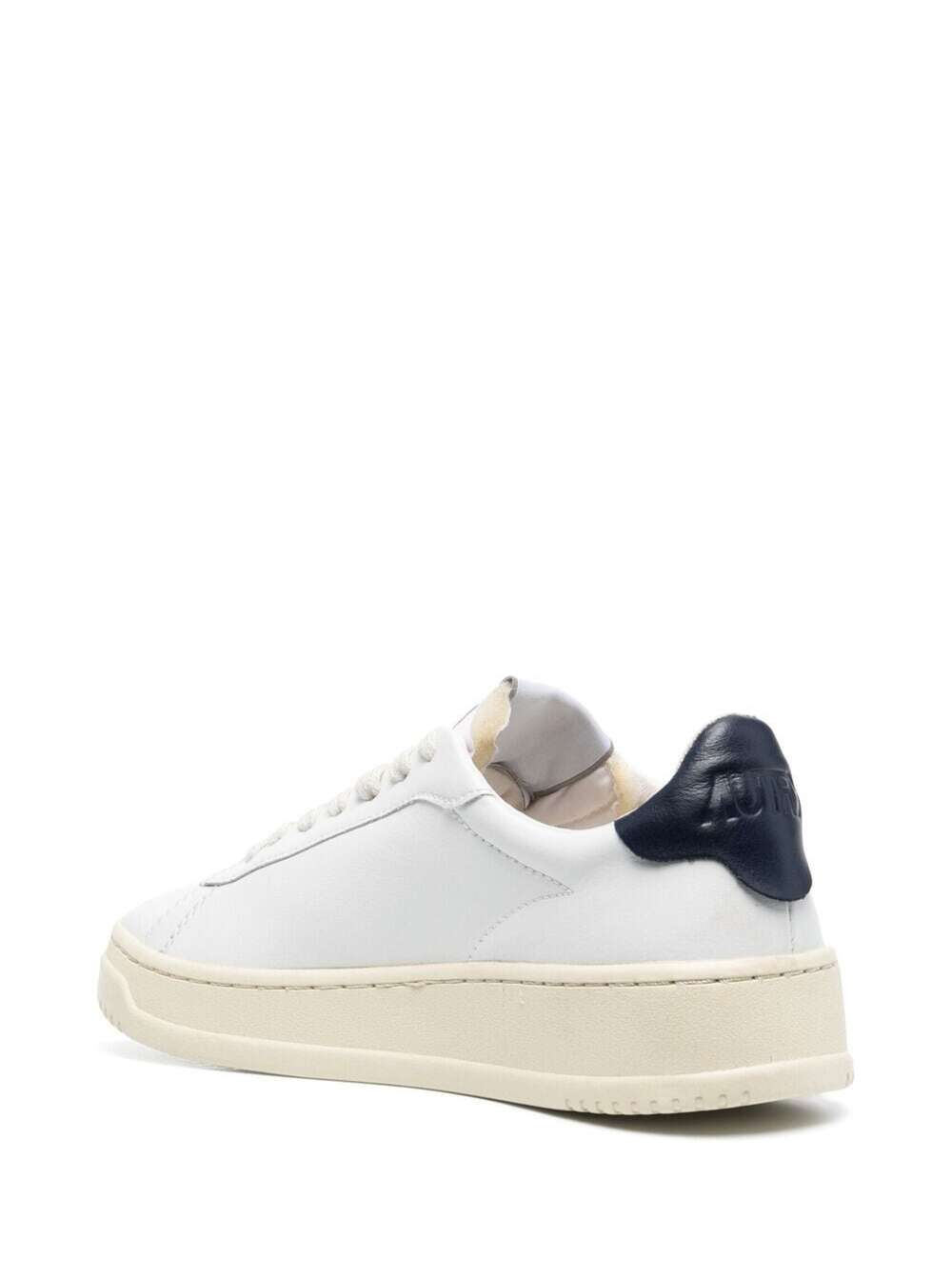 Shop Autry White Dallas Sneakers In Calf Leather