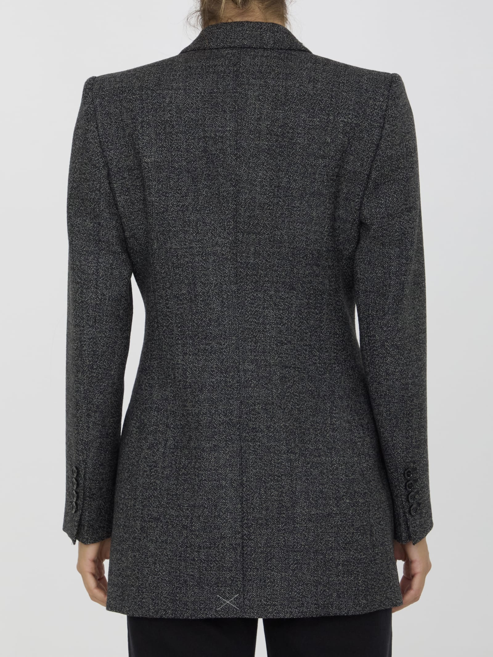 Shop Dolce & Gabbana Wool Jacket In Grey