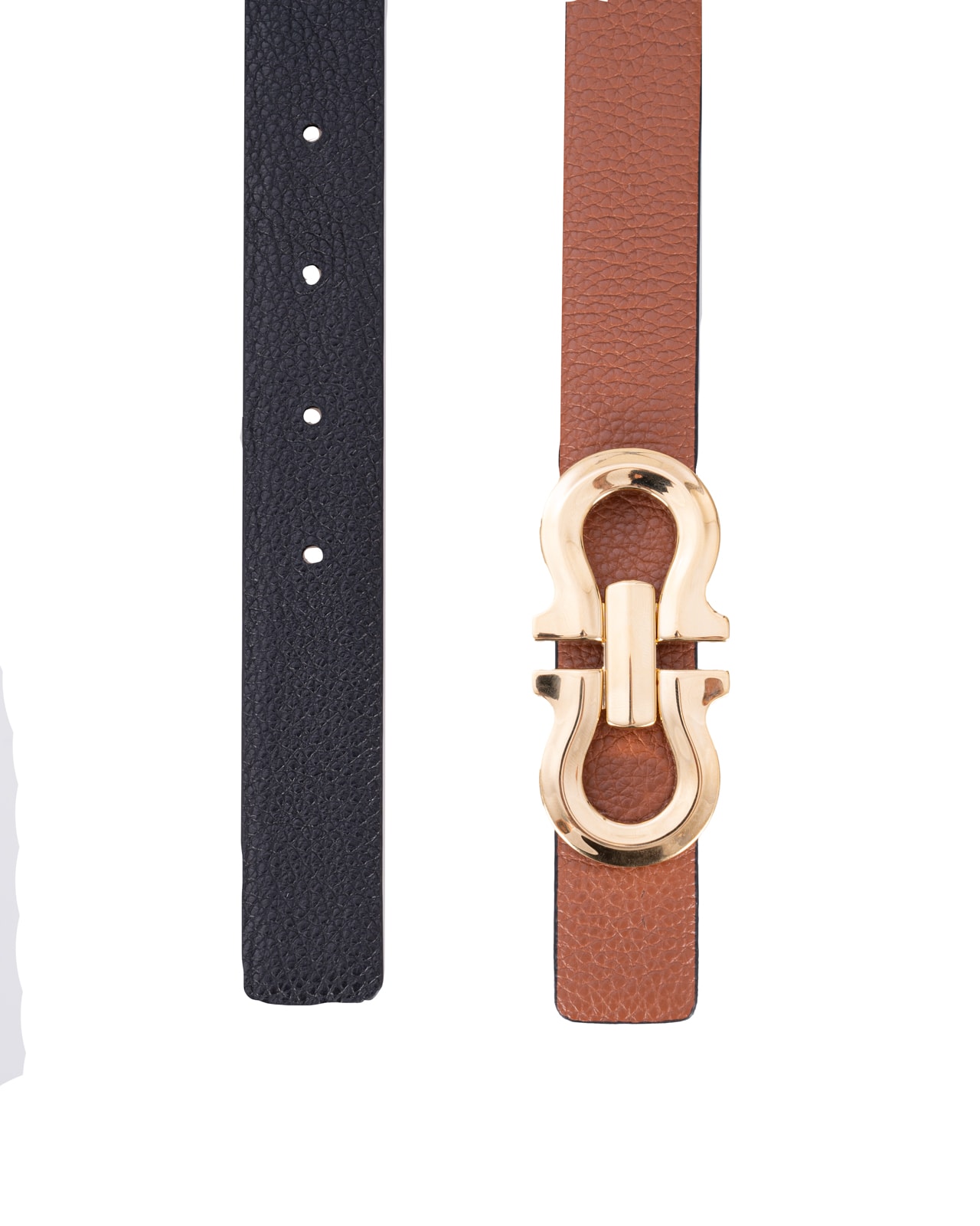 Shop Ferragamo Salvatore  Belts In Cuoio/nero