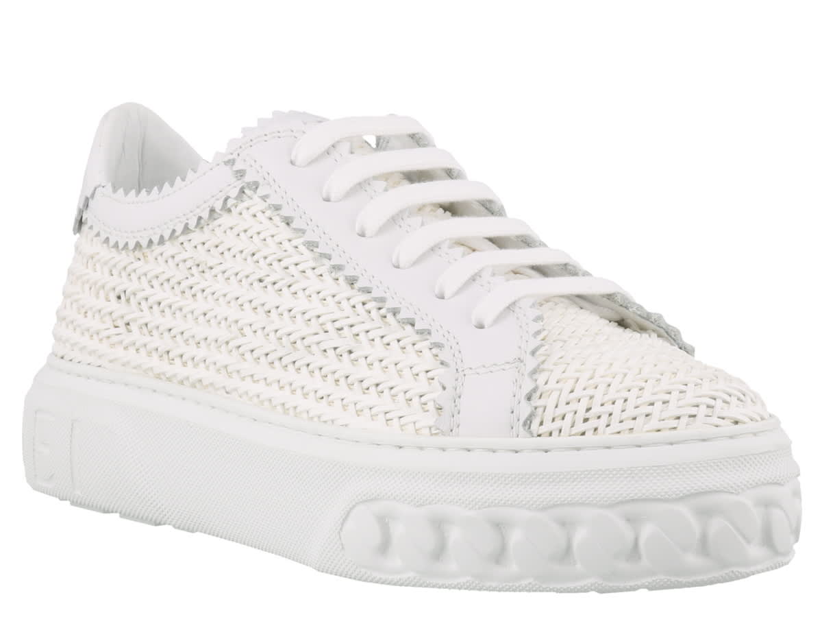 Shop Casadei Hanoi Sneakers In White