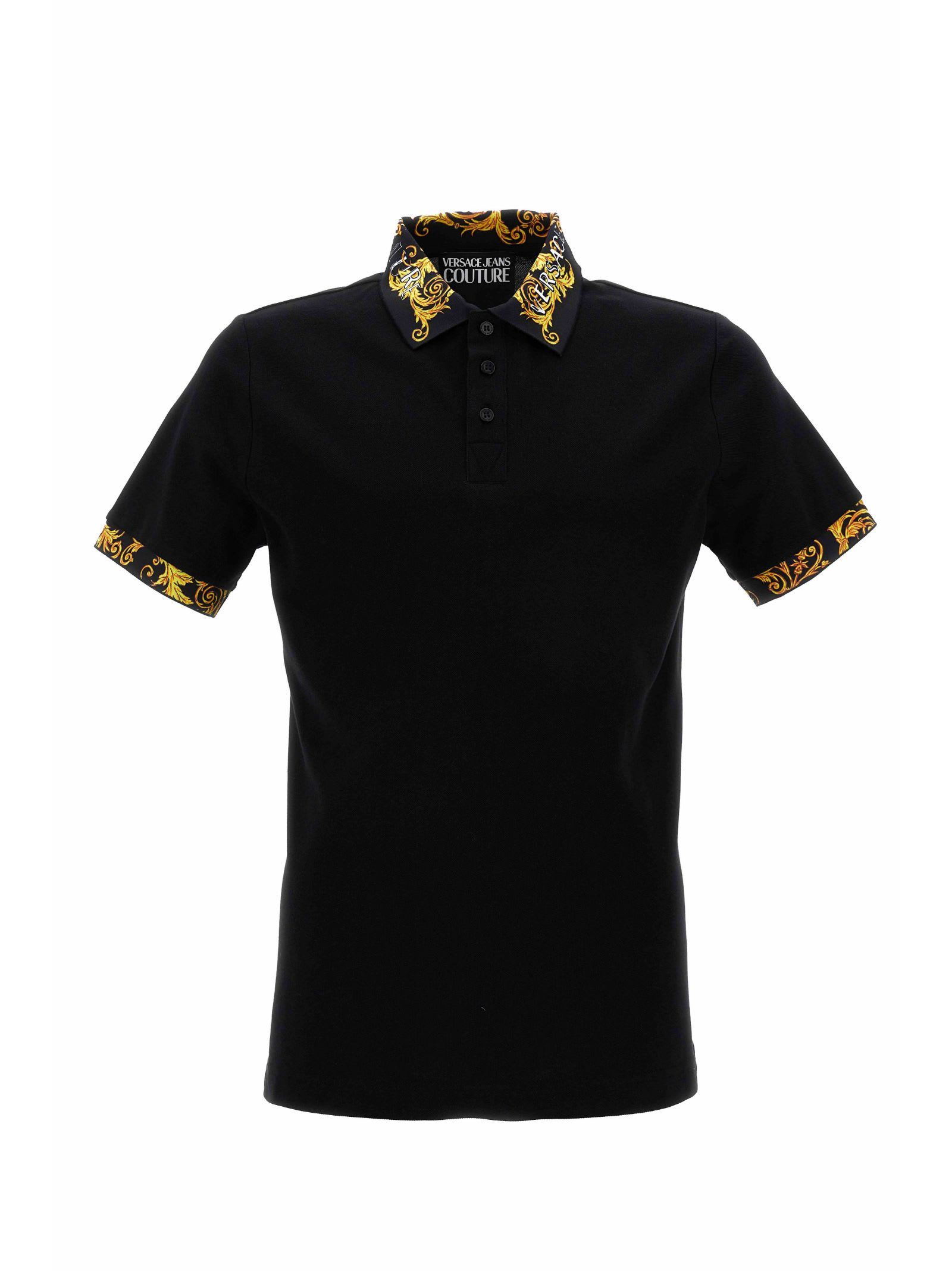 Versace Jeans Couture Polo Shirt Men In Black Modesens