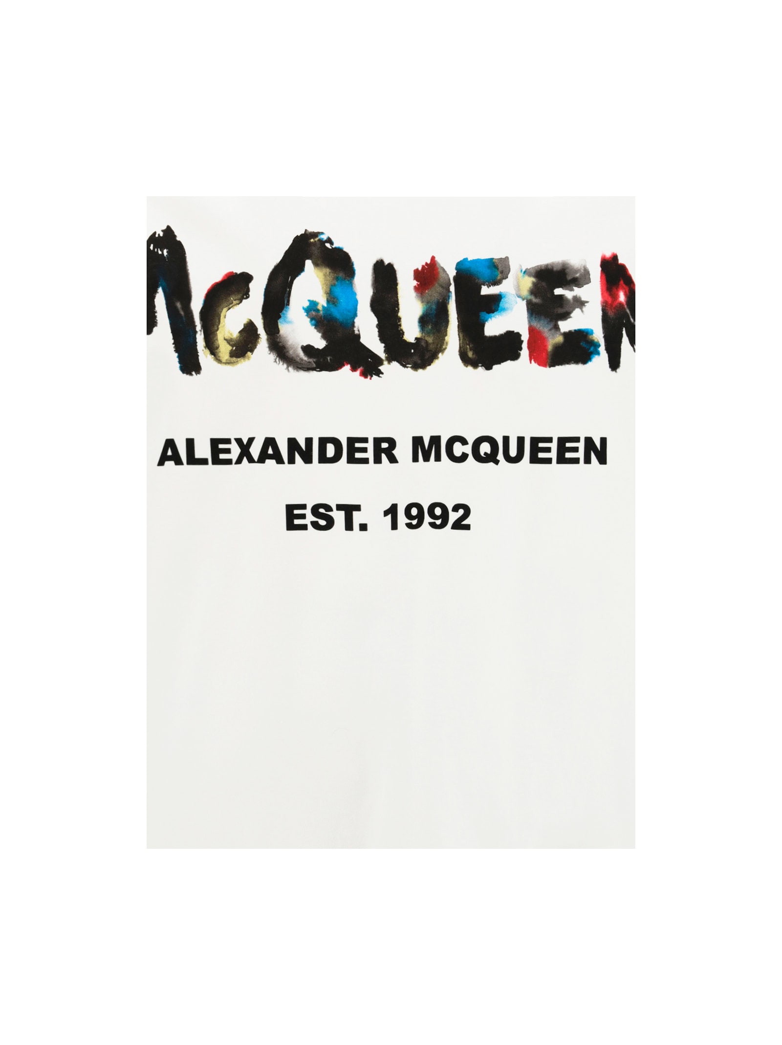 Shop Alexander Mcqueen T-shirt In White Mix