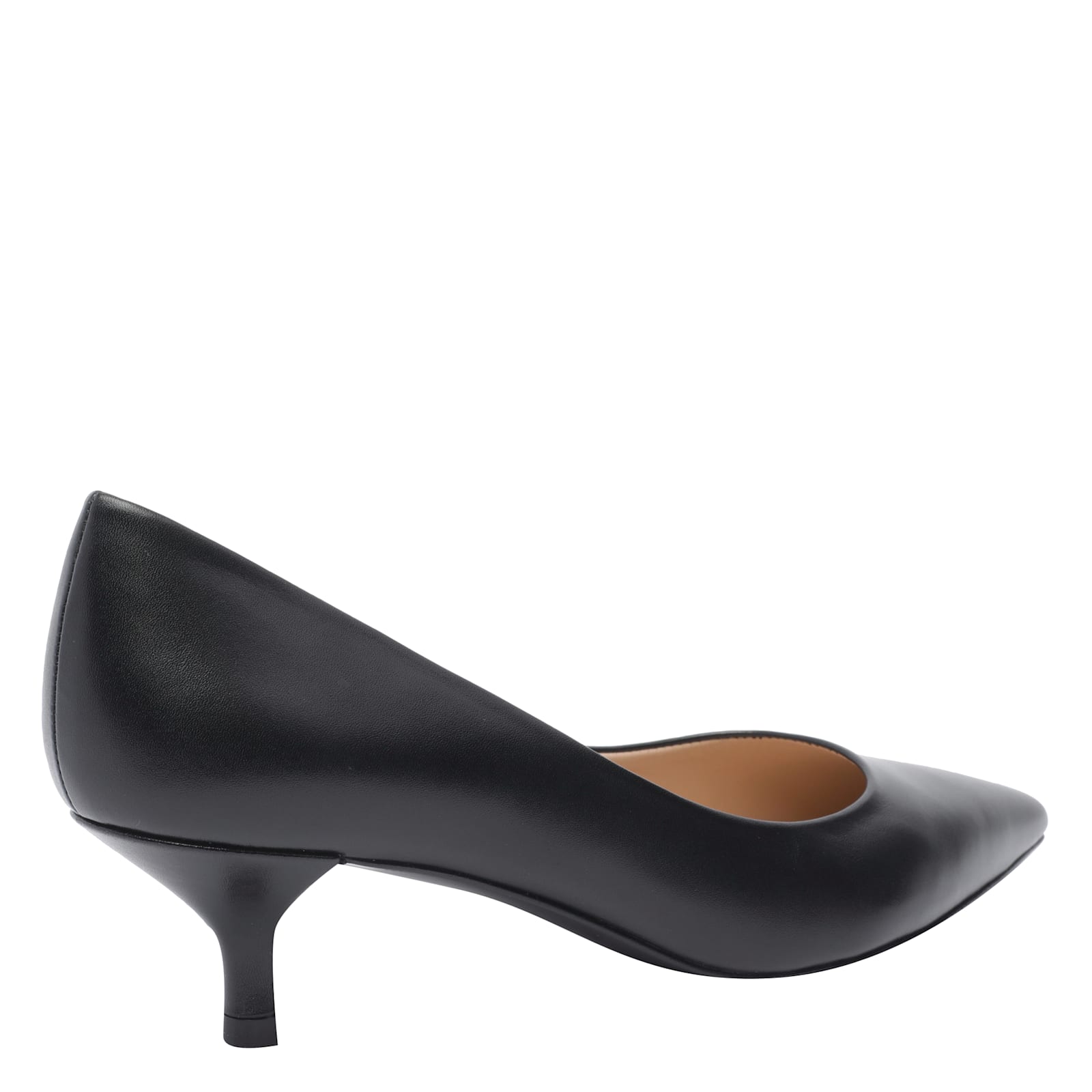 Stuart Weitzman Stuart Leather Kitten-heel Pumps In Black
