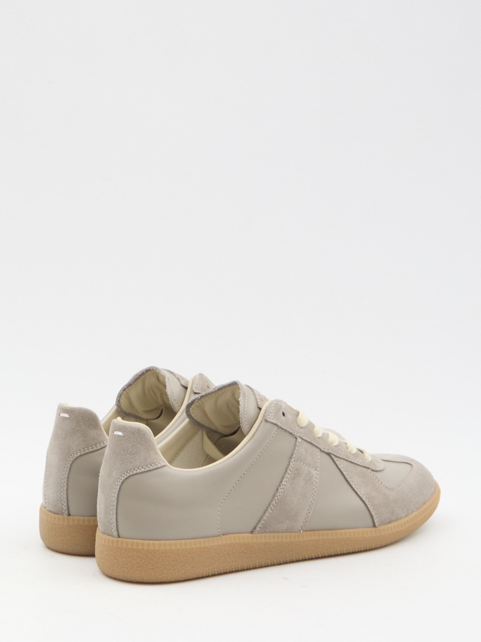 Shop Maison Margiela Replica Sneakers In Beige