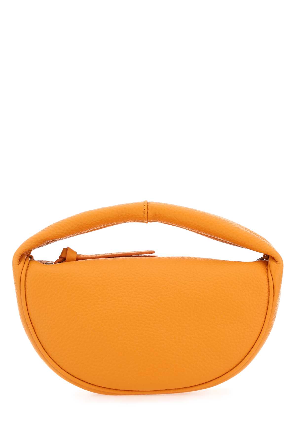 BY FAR Orange Leather Baby Cush Handbag